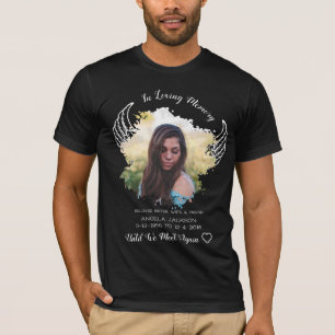 In Loving Memory Angel Wings Photo T-Shirt
