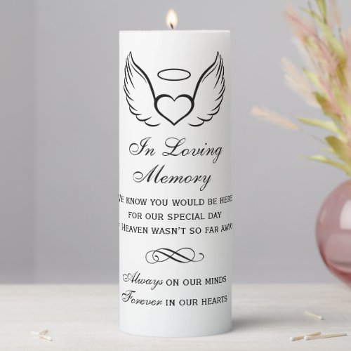 In Loving Memory Angel Wings Wedding Memorial