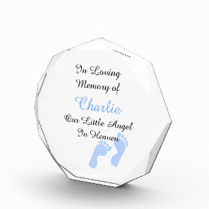In Loving Memory Baby Boy Personalized Ornament Award