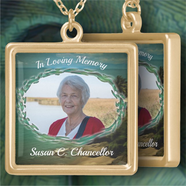 In Loving Memory Beach 0026 Gold Plated Necklace (Creator Uploaded)
