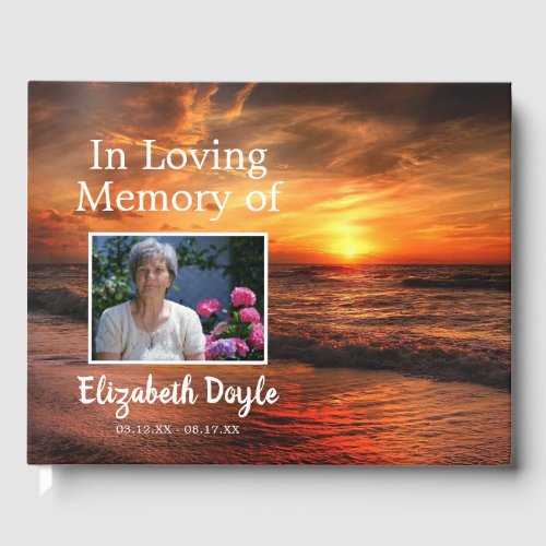 In Loving Memory | Beach Sunset Funeral Memorial