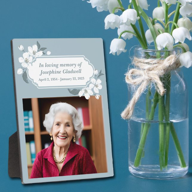 In Loving Memory Beautiful Memorial Service Photo Plaque (Creator Uploaded)