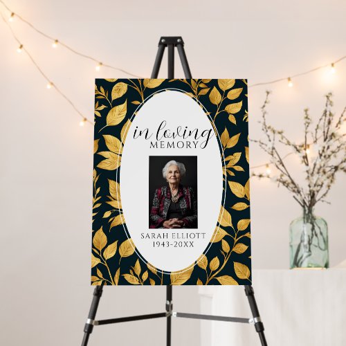 In Loving Memory Black & gold  Photo | Personali