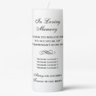 In Loving Memory Black Verse Wedding