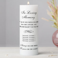 In Loving Memory Black Wedding Memorial