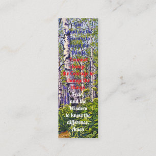 In Loving Memory Book Mark Prayer Card