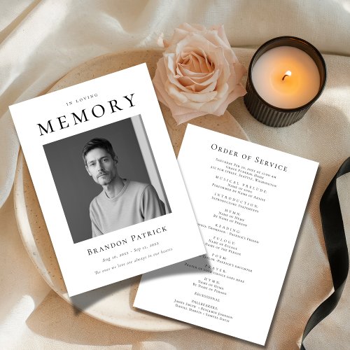 In Loving Memory Burial Funeral Service Photo