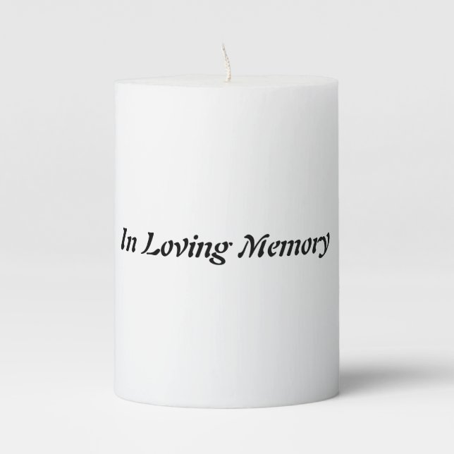 In Loving Memory Candle (Front)