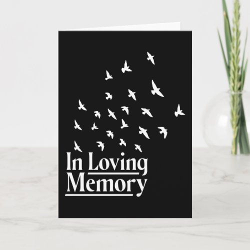 In loving memory card