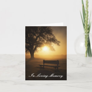 In loving memory card