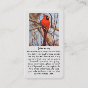 In Loving Memory Cardinal Sympathy Card