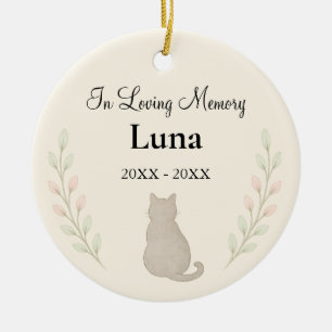 In Loving Memory Cat Ornament — Personalized