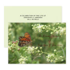 In Loving Memory Celebration of Life  Butterfly