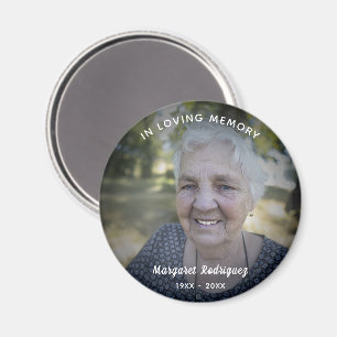 In Loving Memory Celebration Of Life Custom Photo Magnet
