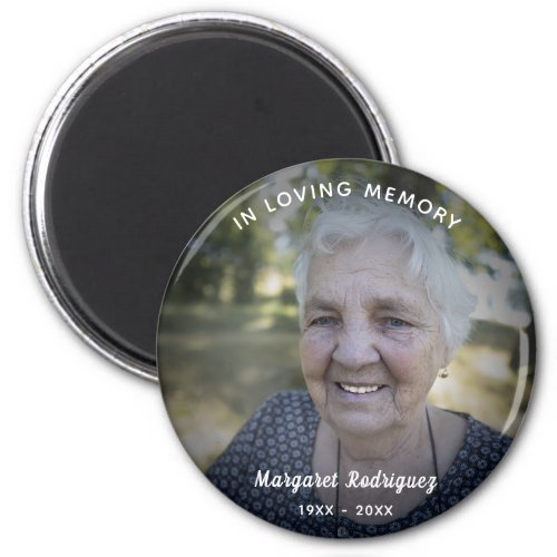 In Loving Memory Celebration Of Life Custom Photo Magnet