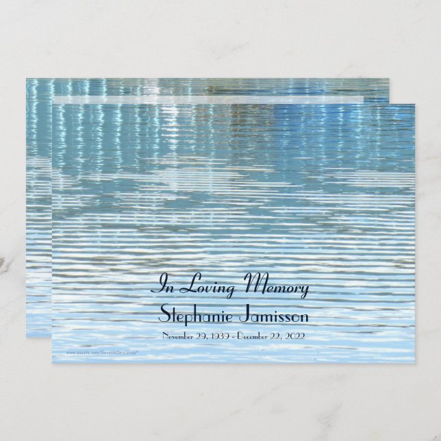 In Loving Memory Celebration of Life Invitation (Front/Back)