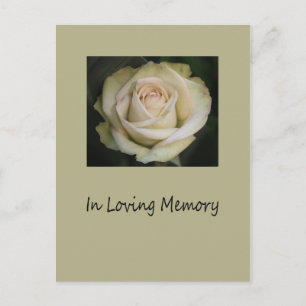 In Loving Memory/Celebration of Life Invitation Postcard
