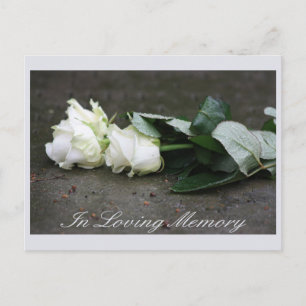 In Loving Memory/Celebration of Life Invitation Postcard
