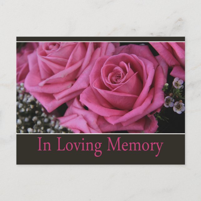 In Loving Memory/Celebration of Life Invitation Postcard (Front)