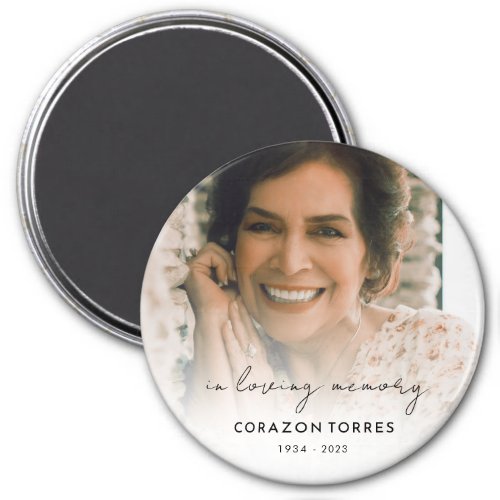 In Loving Memory Celebration of Life Photo Funeral Magnet