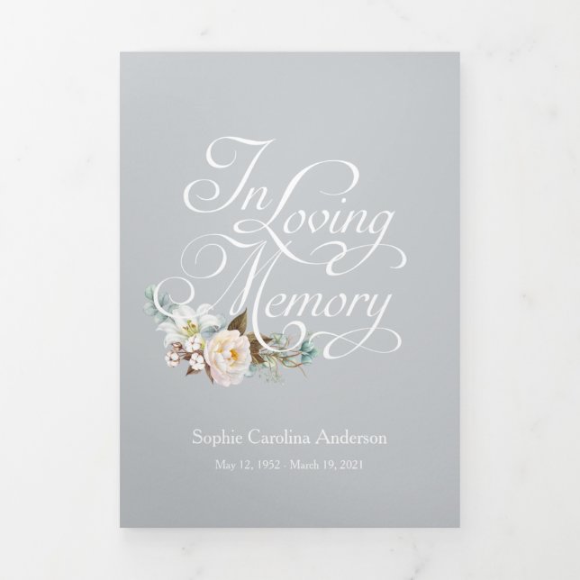 In Loving Memory Celebration of Life Program (Cover)