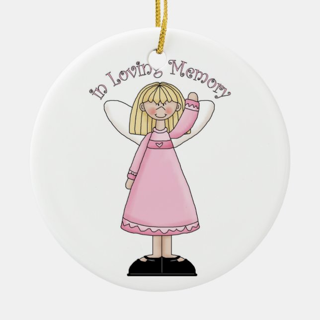 In Loving Memory Ceramic Ornament (Front)