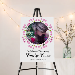 In Loving Memory  Cherry Blossom Floral Foam Board