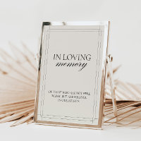 In Loving Memory Classic Light Gray Sign