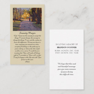 In Loving Memory Countryside Memorial Card