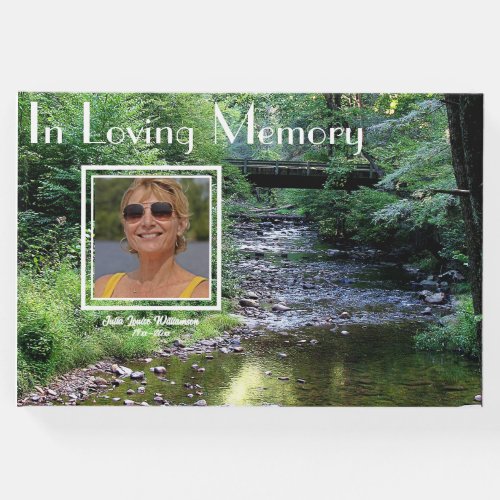 In Loving Memory Creek Forest Photo Guest Book