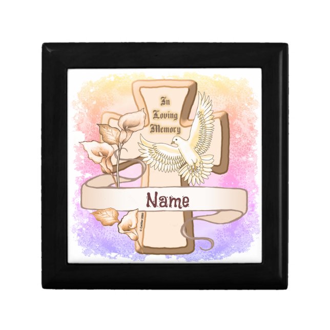 In loving Memory Cross  Gift Box (Front)