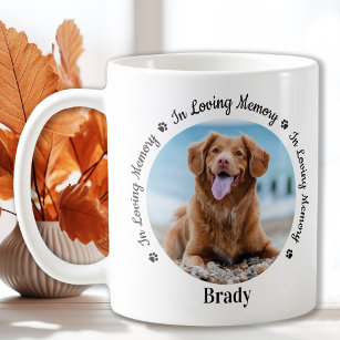 In Loving Memory Custom 2 Photo Dog Pet Memorial Coffee Mug