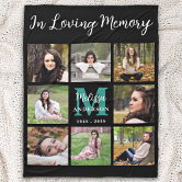 Memorial Blanket - In Loving Memories Custom Photo Blanket Memorial