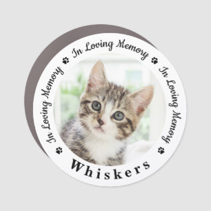 In Loving Memory Custom Cat Photo Pet Memorial Car Magnet