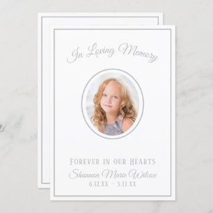 In Loving Memory Custom Color Funeral Program