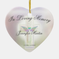 In Loving Memory Custom Memorial Ceramic Ornament