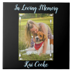 In Loving Memory Custom Name Photo Ceramic Tile