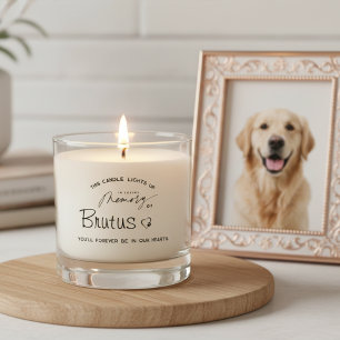 In Loving Memory Custom Pet Loss Memorial Gift Scented Candle
