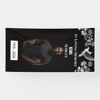 In Loving Memory Custom Photo Grave Cover Blanket Banner