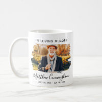 In Loving Memory Custom Photo Memorial Coffee Mug