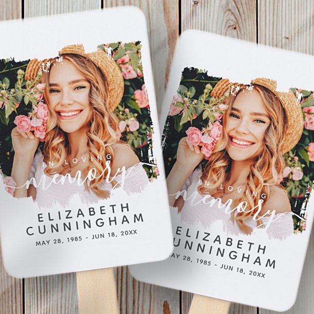 In Loving Memory Custom Photo Memorial Hand Fan (Creator Uploaded)