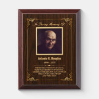 In Loving Memory Custom Photo Memorial Plaque