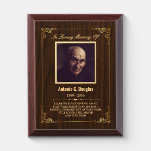 In Loving Memory Custom Photo Memorial Plaque
