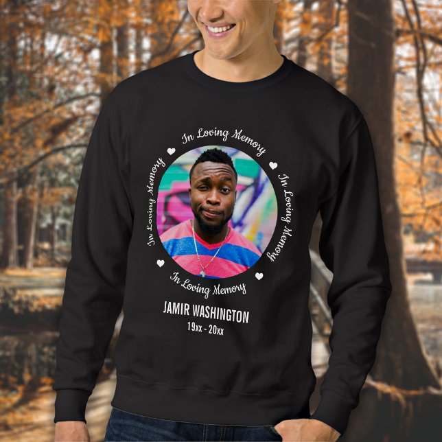 In Loving Memory Custom Photo Memorial Sweatshirt (Creator Uploaded)
