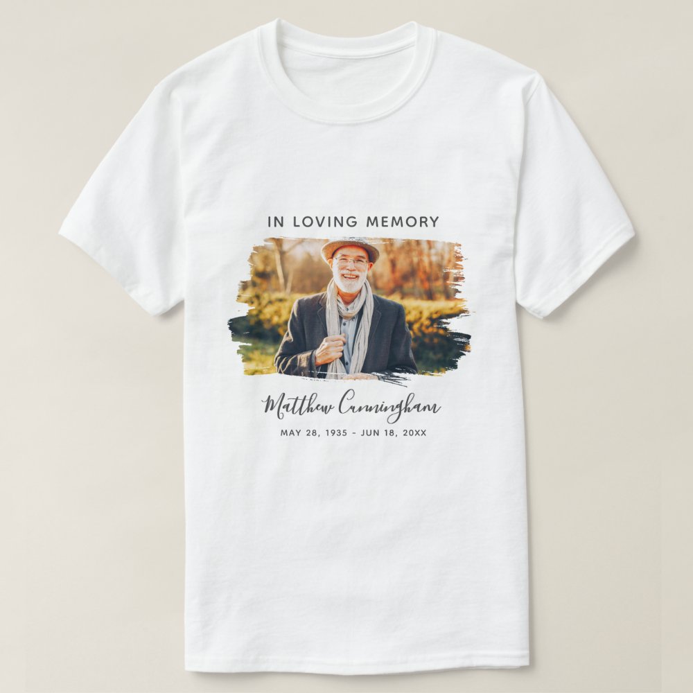 In Loving Memory Custom Photo Memorial Personalized T-Shirt