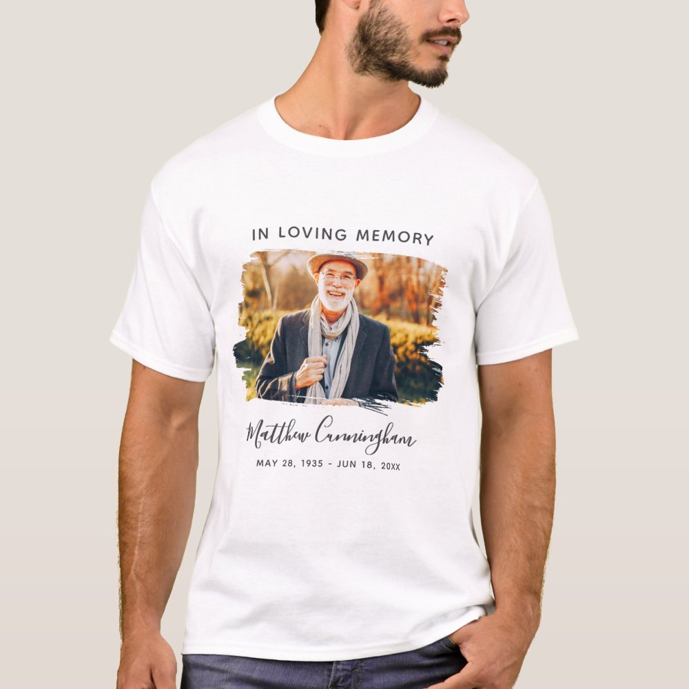 In Loving Memory Custom Photo Memorial Personalized T-Shirt