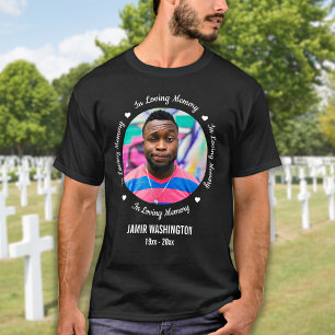 In Loving Memory Custom Photo Memorial T-Shirt