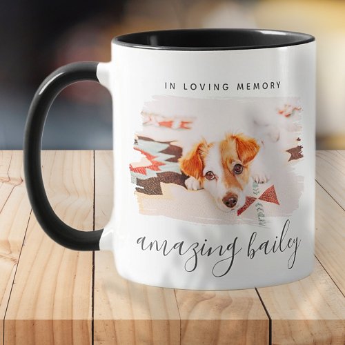 In Loving Memory Custom Photo Pet Memorial Mug