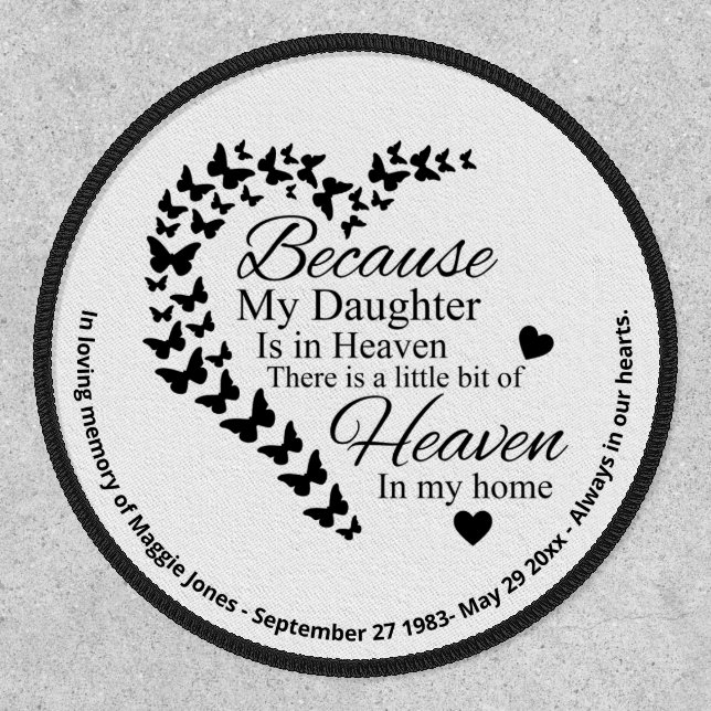 In Loving Memory - Customizable Memorial Patch (Front)