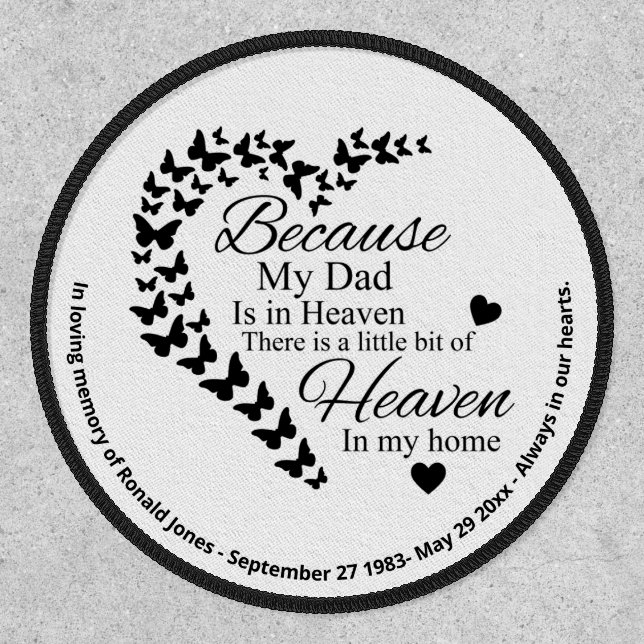 In Loving Memory - Customizable Memorial Patch (Front)